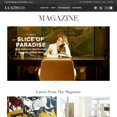 Luxdeco — e-commerce web design