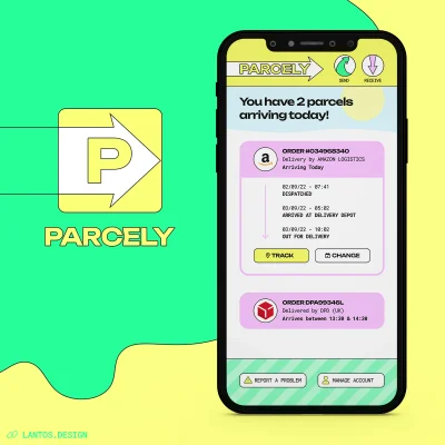 Parcely — web design